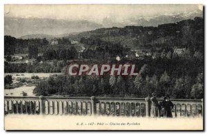 Old Postcard Pau Chaine des Pyrenees