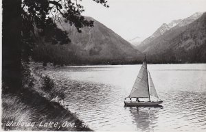 Oregon Sailing On Wallowa Lake Real Photo