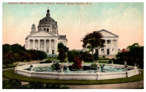 New York Sailors Snug Harbor Church, Music Hall, Fountain