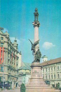 Postcard Ukraine Liov Adam Mickiewicz monument
