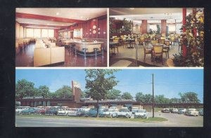 BLOOMFIELD HILLS MICHIGAN TED'S RESTAURANT INTERIOR ADVERTISING POSTCARD