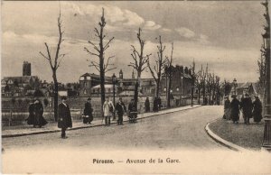 CPA PÉRONNE Entrée du Faubourg de Bretagne (25020)
