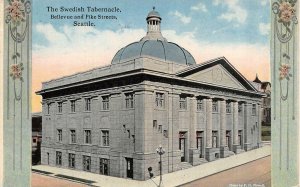 SEATTLE, WA Washington  SWEDISH TABERNACLE~Bellevue & Pike  1923 Framed Postcard