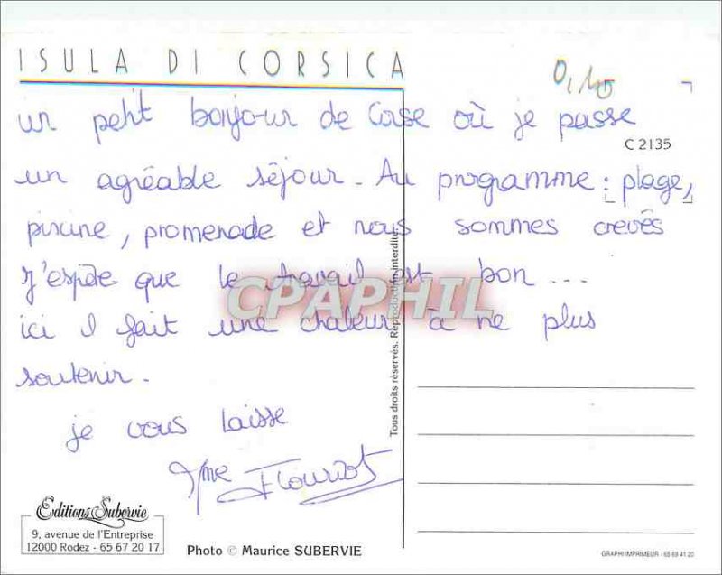 Postcard Modern Bastia Di Corsica Isula