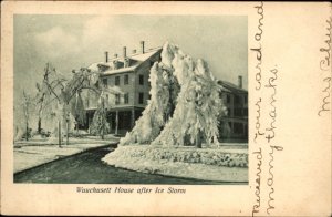Princeton Massachusetts Wauchusett House Ice Storm c1900-20s Vintage Postcard