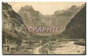 Old Postcard Sixt Haute Savoie Massif Tenneverge and Fer a Cheval