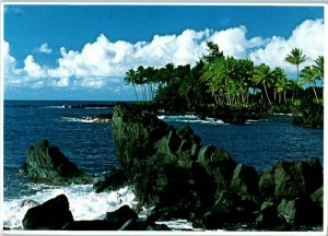 Maui's Beautiful Shoreline Hawaii Postcard posted 1970s