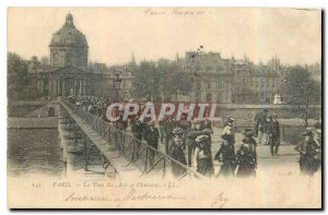 Old Postcard The Paris Arts and the Institute of Bridge