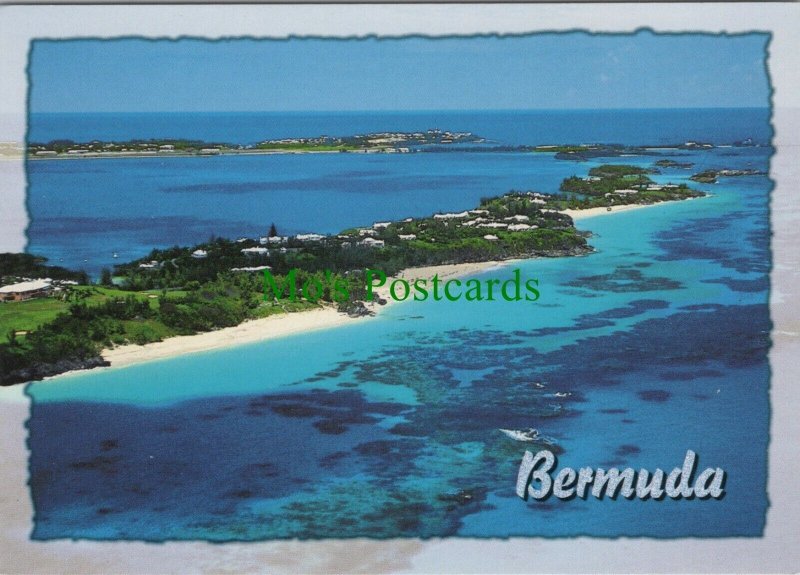 Bermuda Postcard - Aerial View of Tuckers Town and It's Beaches   RR12209