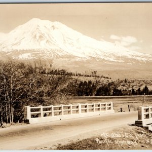 c1930s Cali. / Ore. Mount Mt. Shasta RPPC Pacific Highway US Route 99 Photo A210