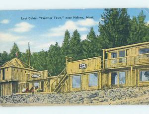 Linen CABIN SCENE Helena Montana MT c4069