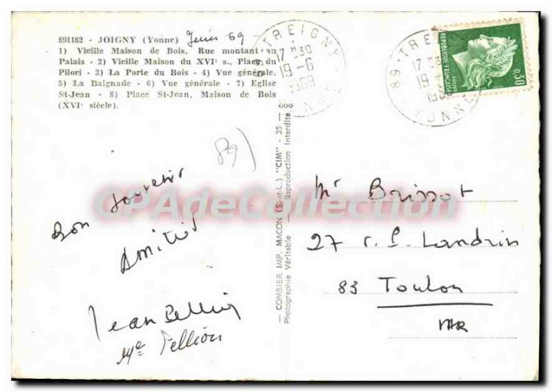 Modern Postcard Joigny Yonne