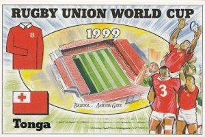 Tonga Bristol Ashton Gate Stadium Map Rugby World Cup Uniform Postcard