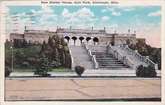Ohio Cincinnati New Shelter House Ault Park 1935
