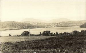 Rockland ME Chickawaukee Lake Real Photo Postcard