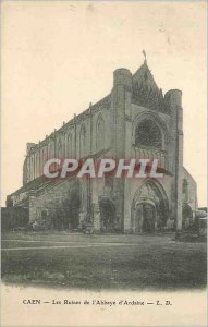 Postcard Caen Ancient Ruins Abbey Ardaine