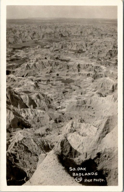 Badlands South Dakota RPPC Beautiful Natural Wonders America Rise Postcard U16