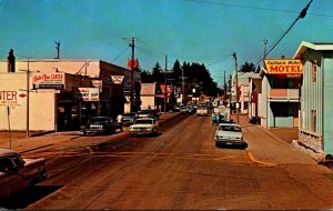 Washington Ilwaco Fishing Town Main Street Scene