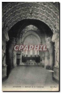 Postcard Old Avignon Interior of the Cathedral