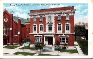 Postcard Young Women's Christian Association Bldg YMCA in Terre Haute, Indiana