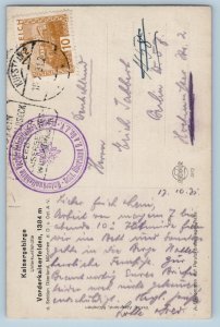 Austria Postcard Kaiser Mountain Accommodation Hut c1930's RPPC Photo
