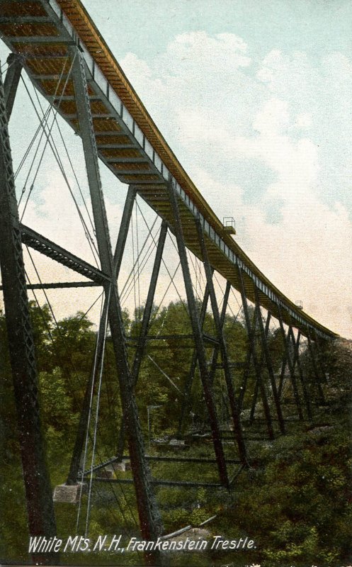 NH - Crawford Notch. Frankenstein Trestle (Maine Central Railroad)