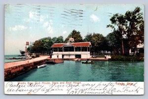 J91/ Middle Bass Island Ohio Postcard c1910 Lake Erie Club House  400