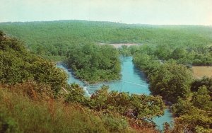 Vintage Postcard  V Falls on Spring River near Bigger's Bluff Hardy Arkansas