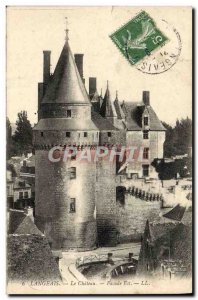 Old Postcard Chateau Langeais Facade East