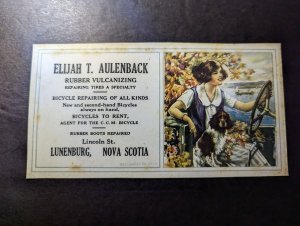 Mint Canada Advertisement Postcard Elijah T Aulenbach Lunenburg Nova Scotia