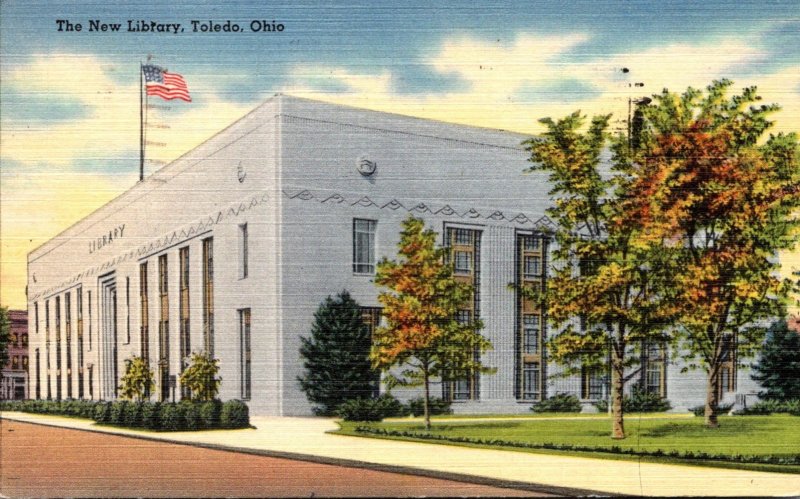 Ohio Toledo The New Library 1950