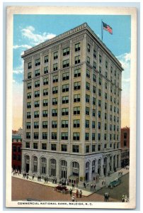 c1930's Commercial National Bank Raleigh North Carolina NC Unposted Postcard 