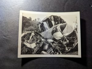 USA RPPC Photo Aviation Postcard USS Shenandoah Zeppelin Airship Crash