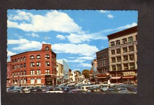 VT City Plaza Center Rutland Vermont Postcard Towne City Store Sign