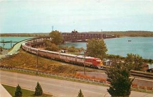 Fort Madison Iowa 1950s Railroad Santa Fe Bridge Mississippi River Harvey 8804