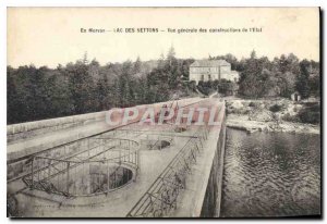 In Old Postcard Morvan Settons Lake General view of buildings of the State