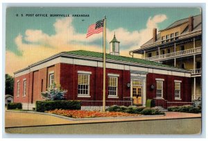 Berryville Arkansas AR Postcard United States Post Office Building c1940 Antique