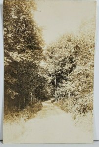 Rppc Lovely Old Path Woods Dirt Road Real Photo c1907 Postcard O12