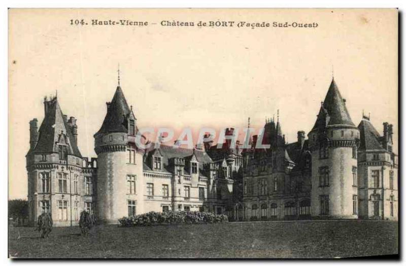 Old Postcard Haute Vienne Chateau de Bort