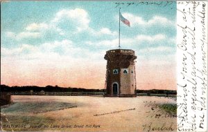 Tower on Lake Drive, Druid Hill Baltimore MD Undivided Back Vintage Postcard K54