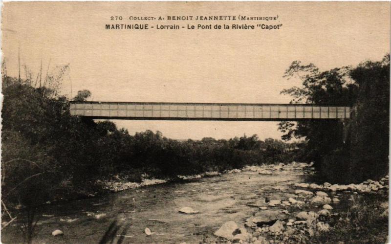 CPA Martinique. Lorrain. Le pont de la Riviére Capot MADAGASCAR (625609)