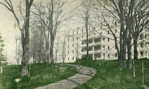 Postcard Early View of  New England Sanitarium Ad, Melrose, MA.   K2