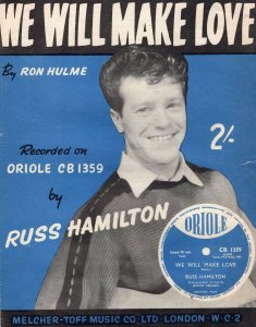 We Will Make Lover Russ Hamilton 1950s Sheet Music