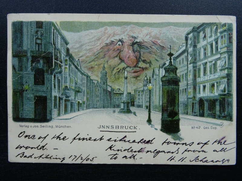 Austria INNSBRUCK OLD MAN MOUNTAIN Nordkette Range c1905 Postcard V. Jos Seiling