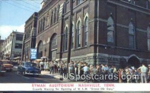Ryman Auditorium - Nashville, Tennessee