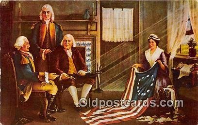 Birth of Our Nation's Flag Painting by Chas H Weisgerber Patriotic Unused 