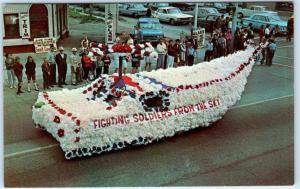 HAZEL PARK, Michigan  MI   Memorial Day Parade  1st Prize Float  1966  Postcard