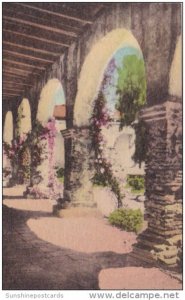 California San Juan Capistrano Front Corridor Of Padres Quarters Old Mission ...