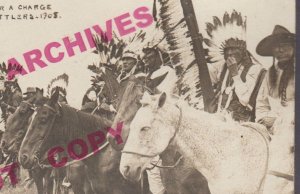 Oklahoma RPPC '09 CRAZY SNAKE REBELLION Indian Uprising 101 Ranch MARTIN Indians