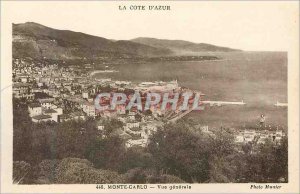 Old Postcard Monte Carlo Vue generale